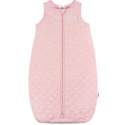 Embroidered Baby Girls Pink Heather Quilted Jersey Wearable Blanket