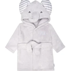 Embroidered Baby Neutral Elephant Robe