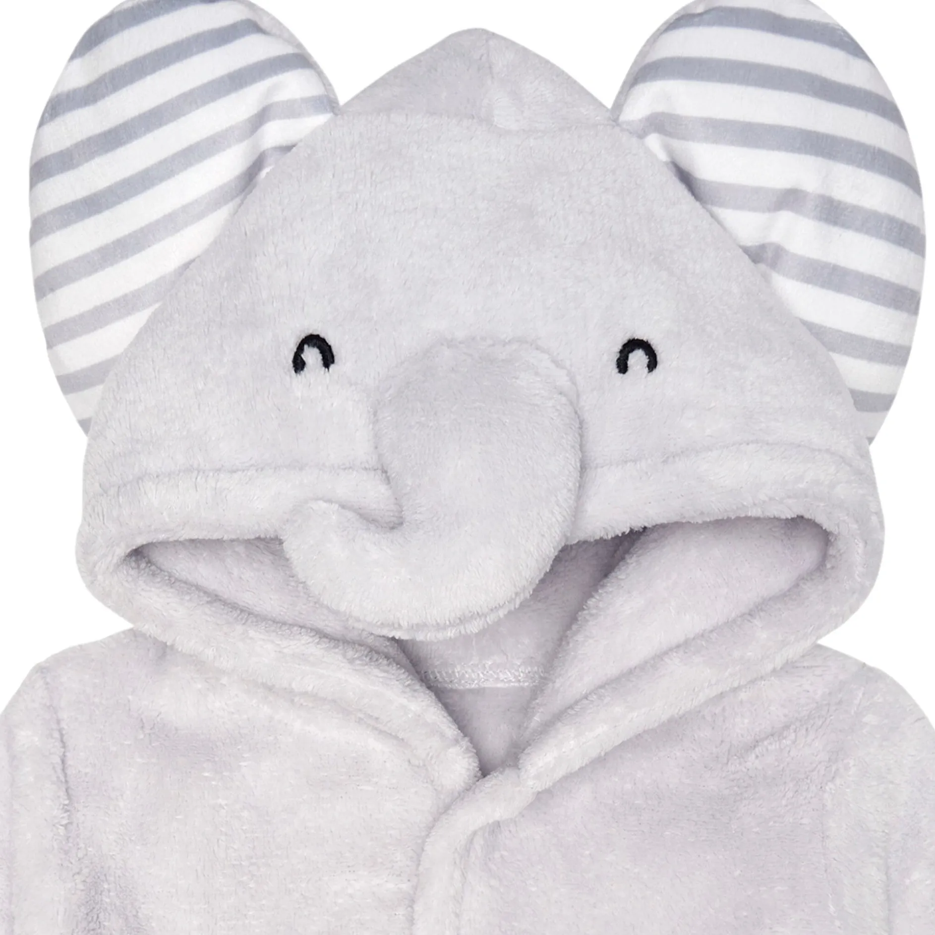 Embroidered Baby Neutral Elephant Robe