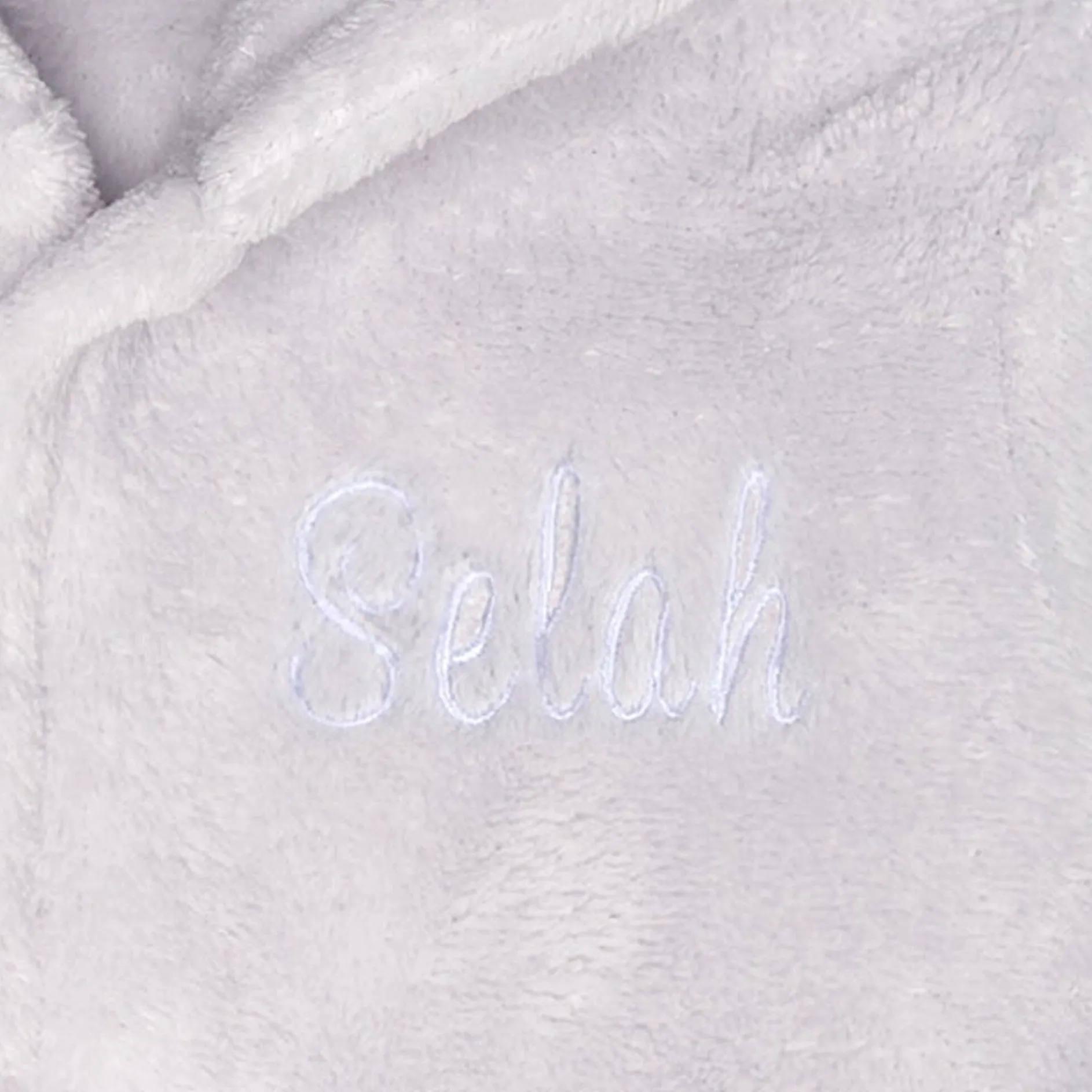 Embroidered Baby Neutral Elephant Robe