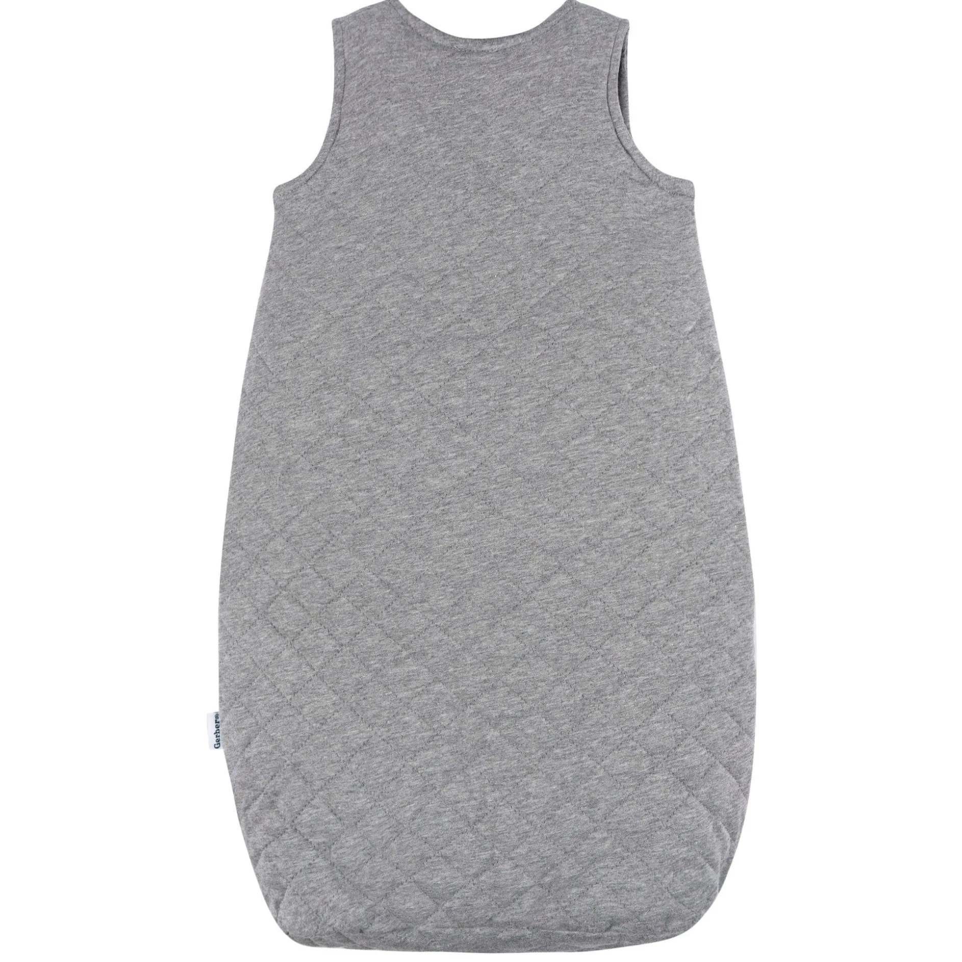Embroidered Baby Neutral Grey Heather Quilted Jersey Wearable Blanket
