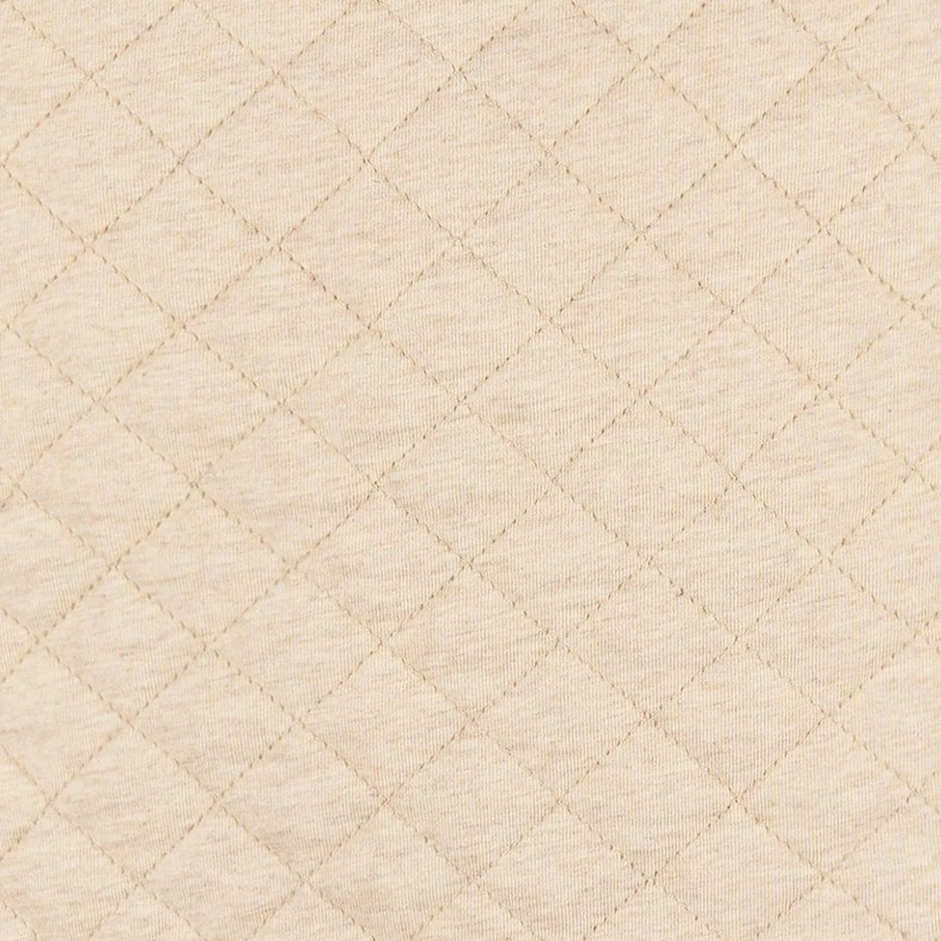 Embroidered Baby Neutral Oatmeal Heather Quilted Jersey Wearable Blanket