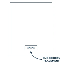 Embroidered Geo Trim Plush Blanket