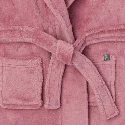 Embroidered Infant & Toddler Girls Rose Shawl Collar Robe