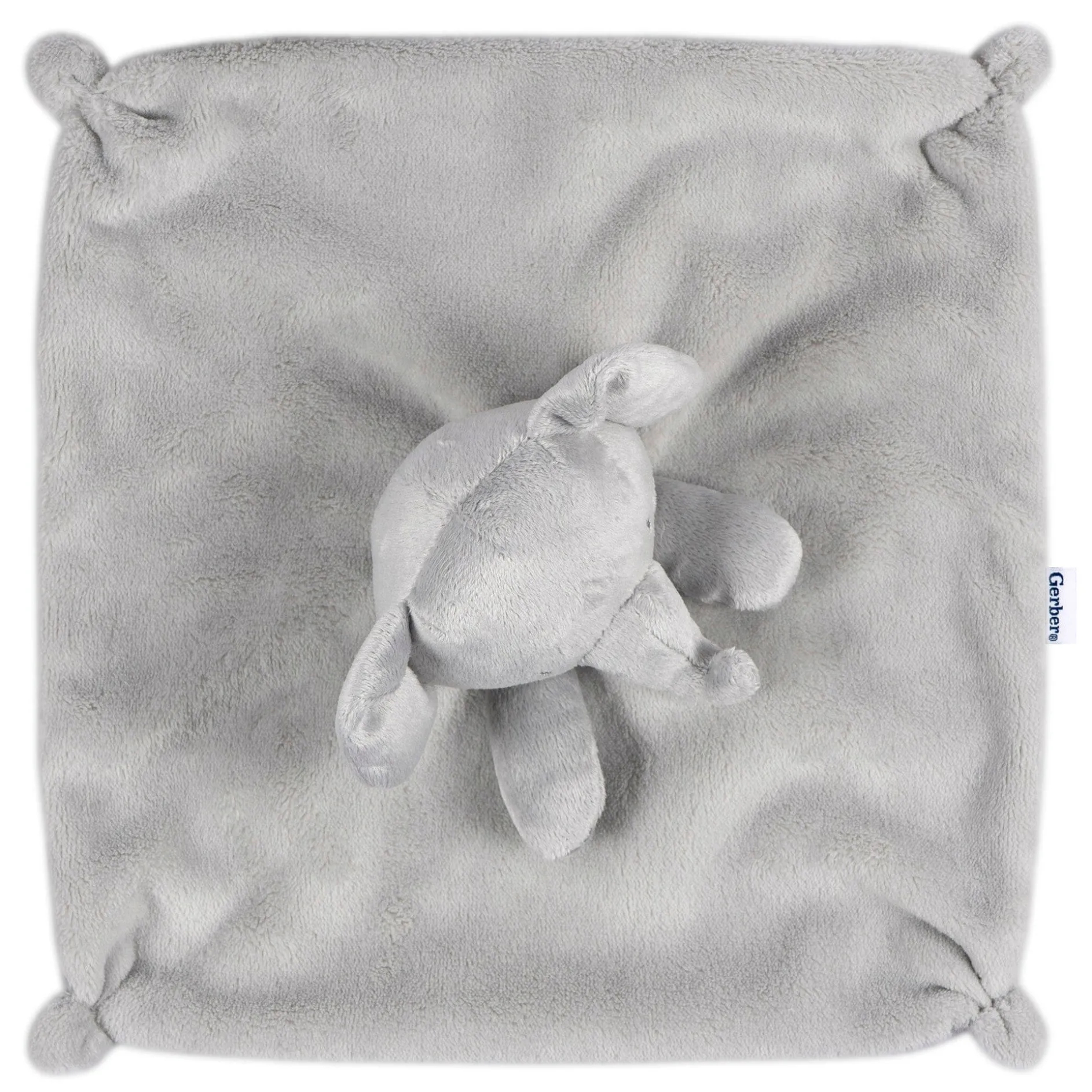 Embroidered 2-Piece Elephant Hooded Wearable Blanket & Security Blanket Set
