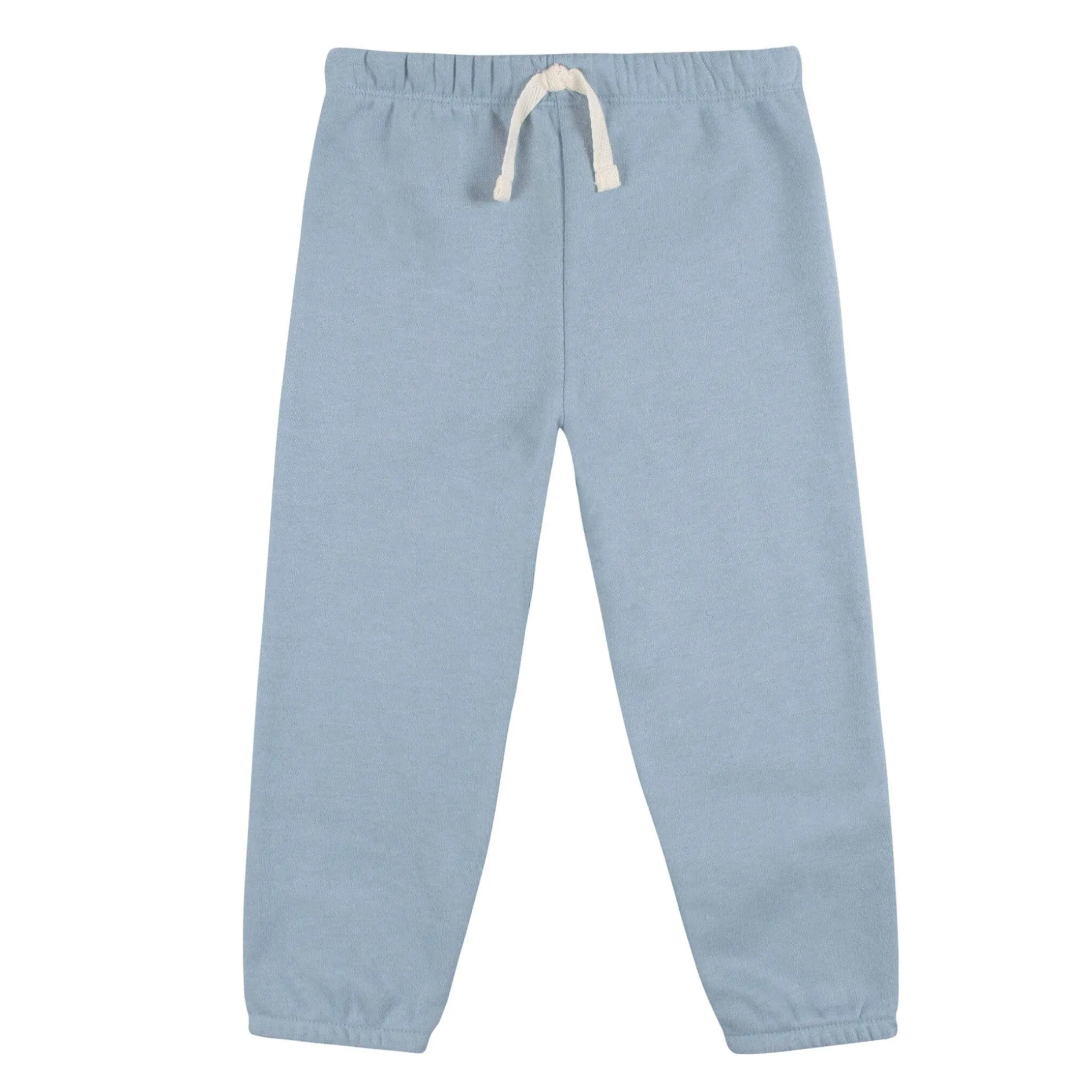 Embroidered 2-Piece Infant & Toddler Neutral Blue Sweatshirt & Pant Set