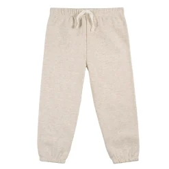 Embroidered 2-Piece Infant & Toddler Neutral Oatmeal Heather Sweatshirt & Pant Set