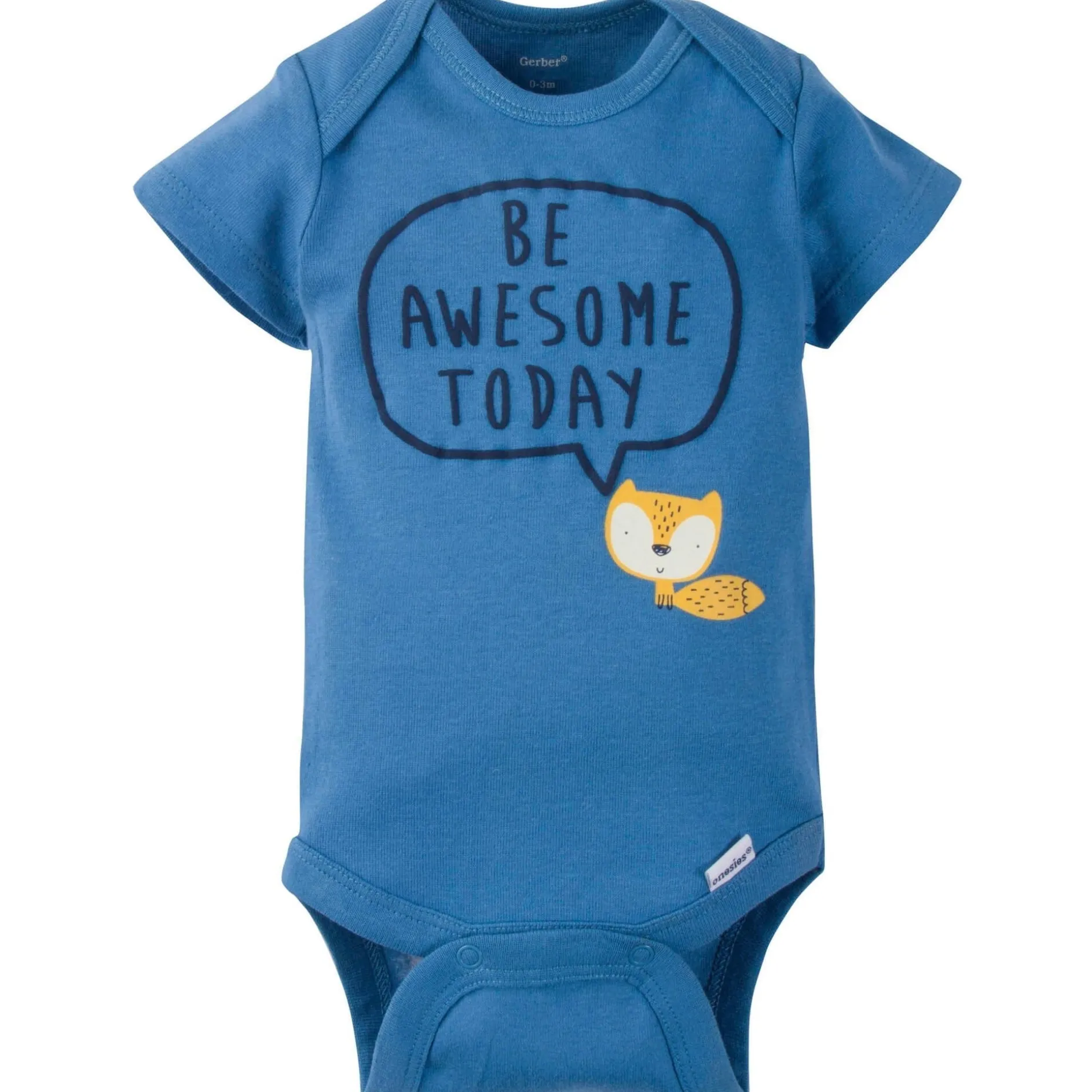 Gerber® 8-pack Baby Boys' Fox Short Sleeve Onesies® Bodysuits