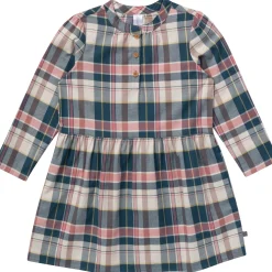 Girls Orion Blue Plaid Collared Dress