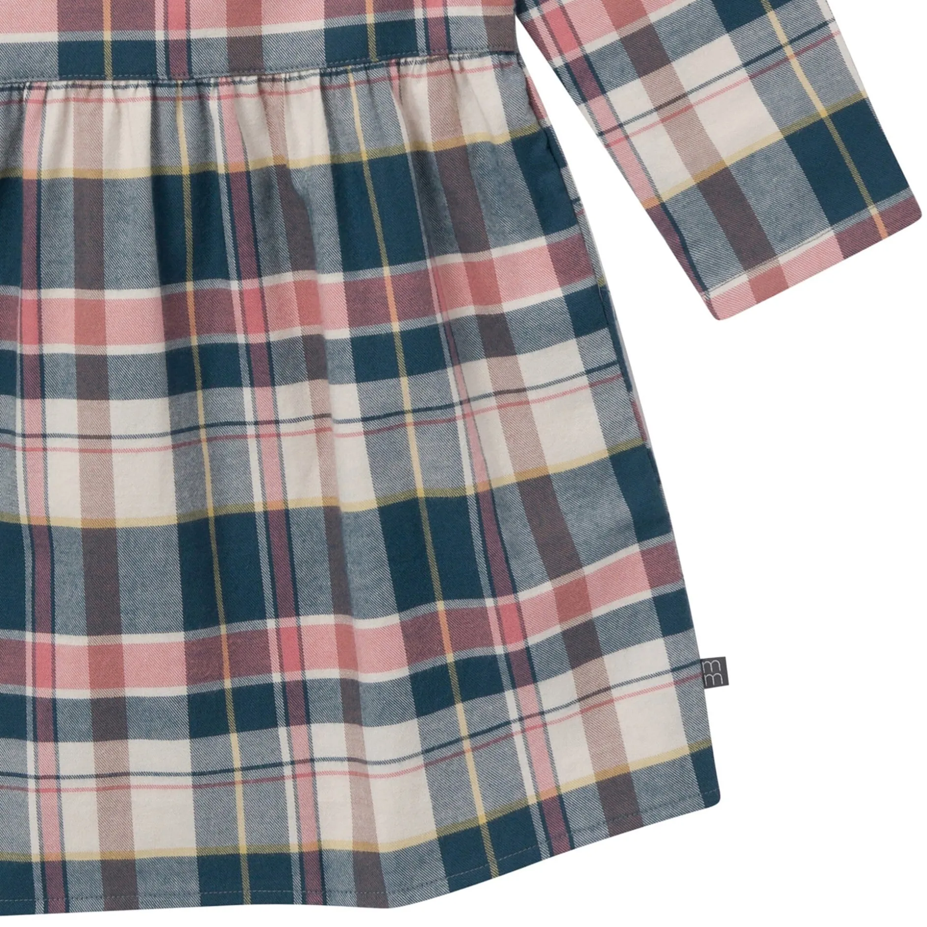 Girls Orion Blue Plaid Collared Dress