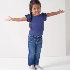Infant and Toddler Neutral Blue Straight Fit Denim Jeans