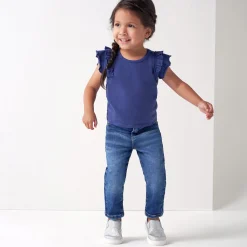 Infant and Toddler Neutral Blue Straight Fit Denim Jeans