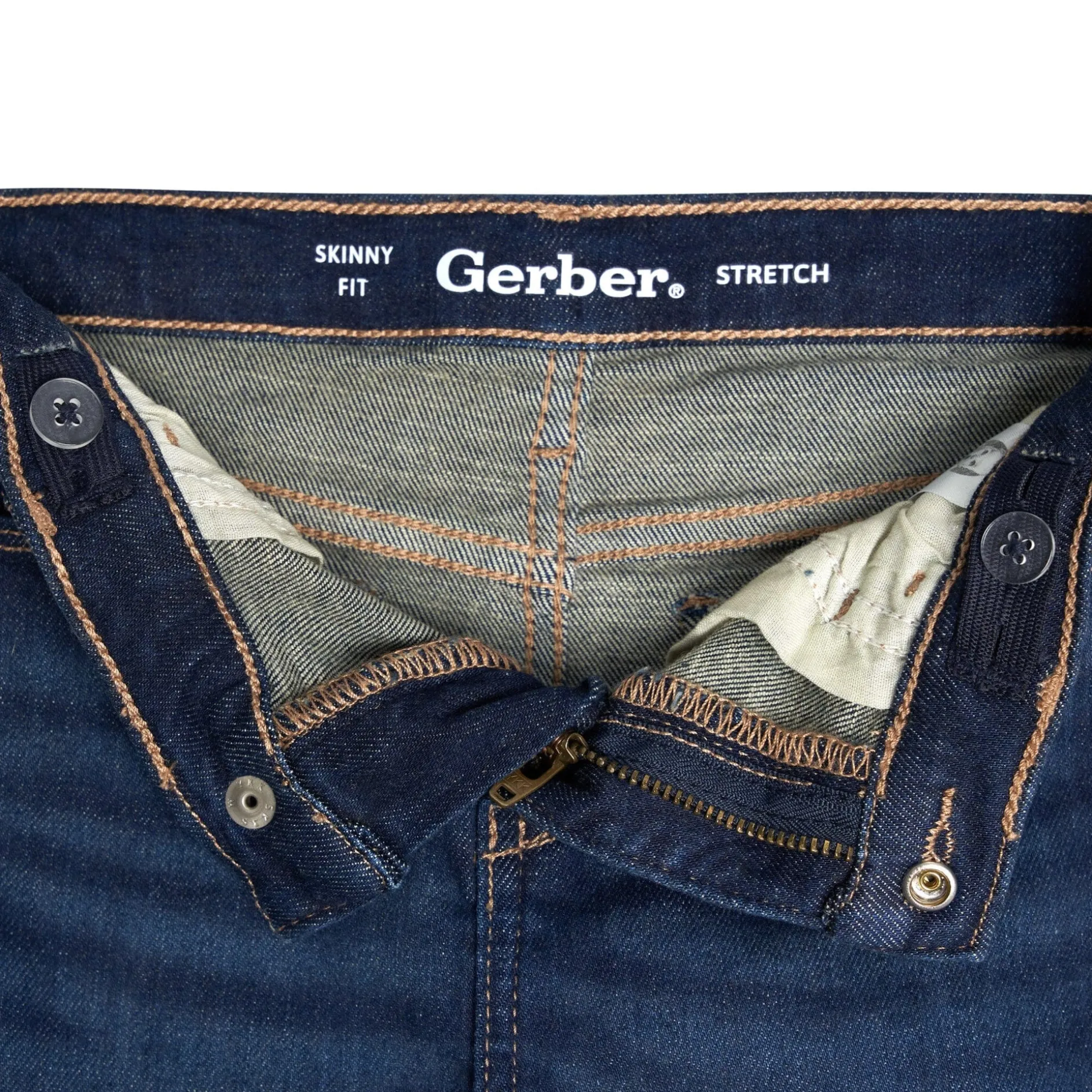 Infant and Toddler Neutral Dark Skinny Jeans
