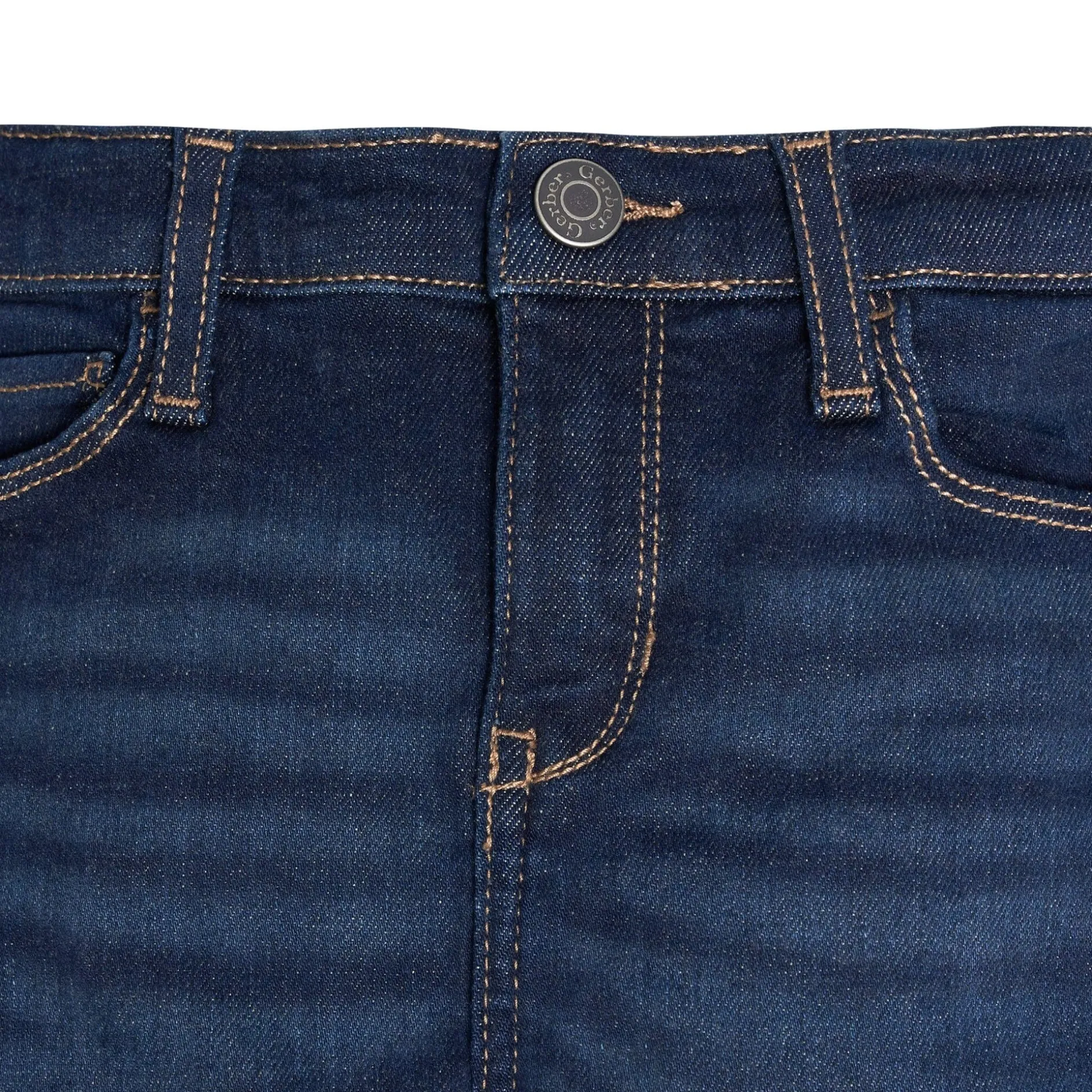 Infant and Toddler Neutral Dark Skinny Jeans