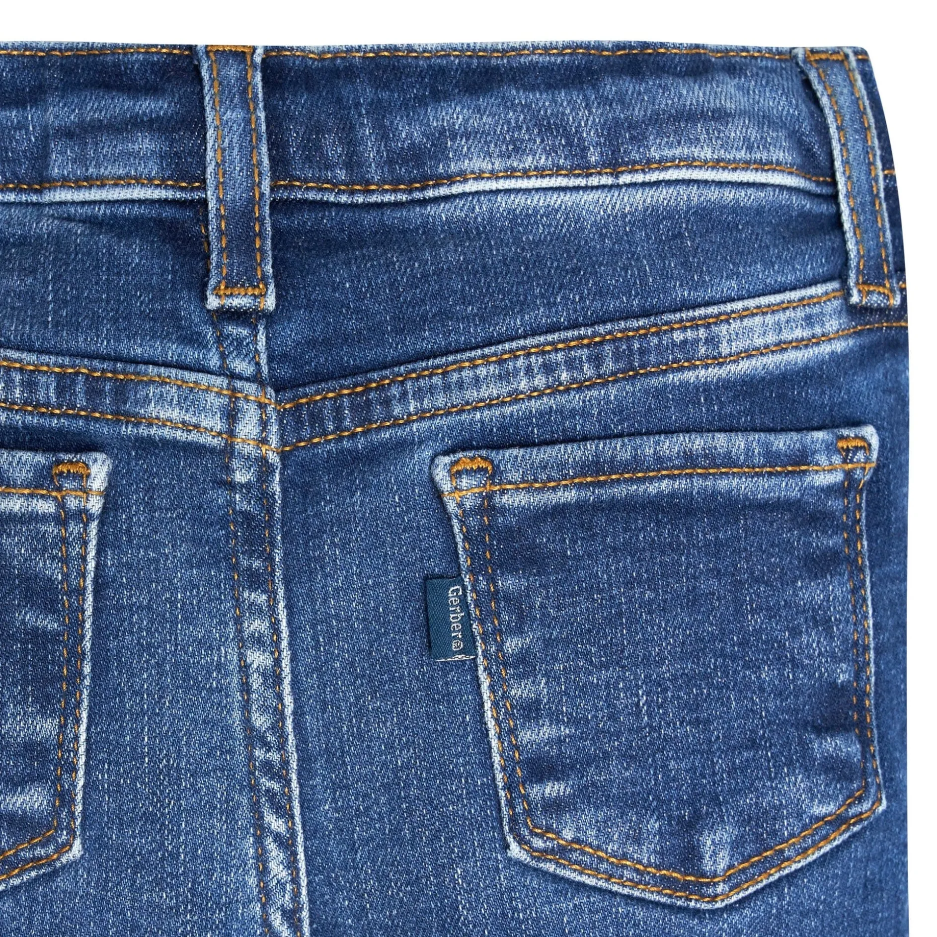 Infant and Toddler Neutral Denim Skinny Jeans
