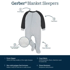 Infant Girls Fox Fleece Pajamas
