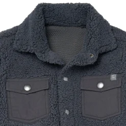 Infant & Toddler Boys Dark Gray Sherpa Jacket