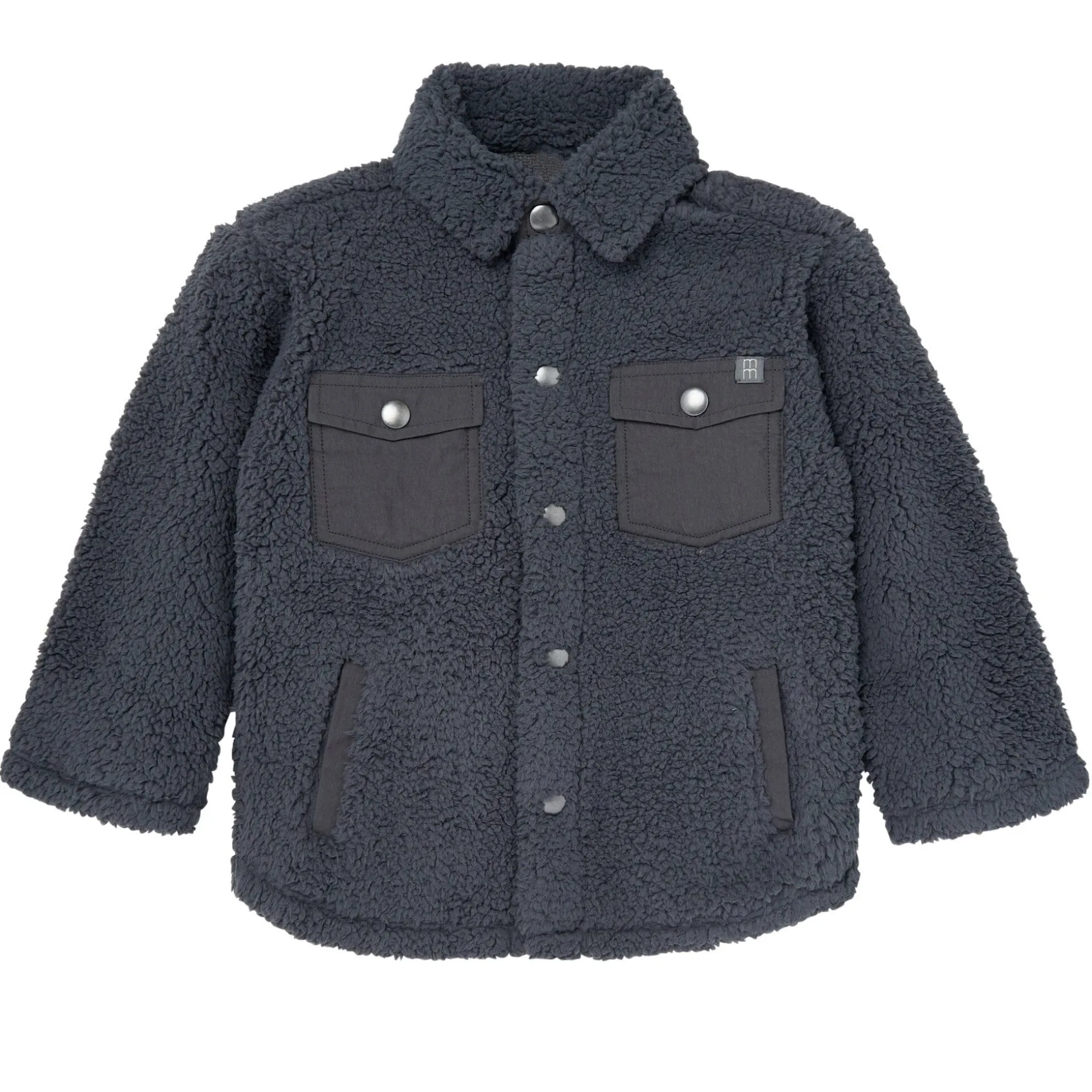 Infant & Toddler Boys Dark Gray Sherpa Jacket
