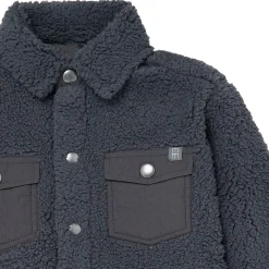 Infant & Toddler Boys Dark Gray Sherpa Jacket