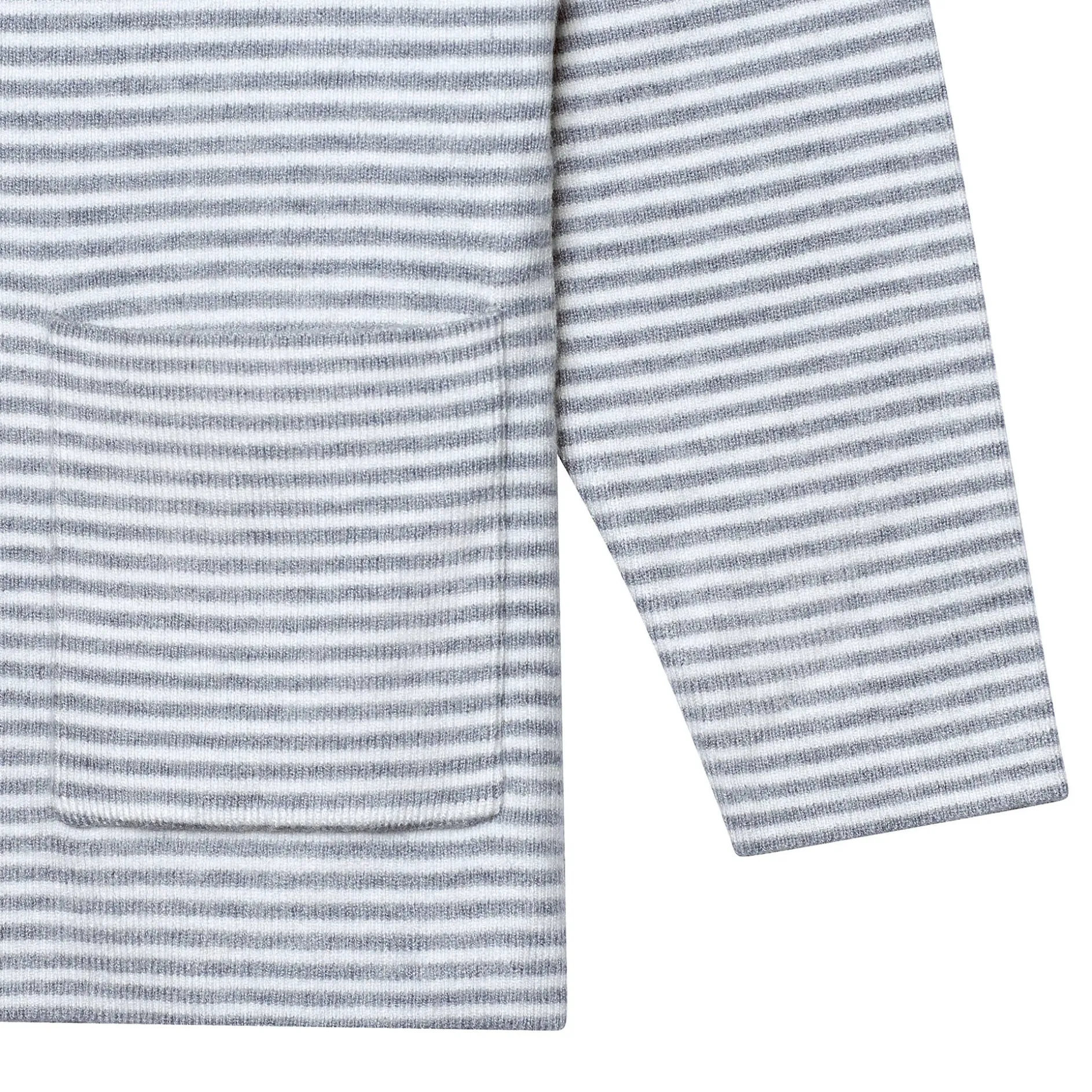 Infant & Toddler Boys Gray Heather Striped Sweater with Pocket