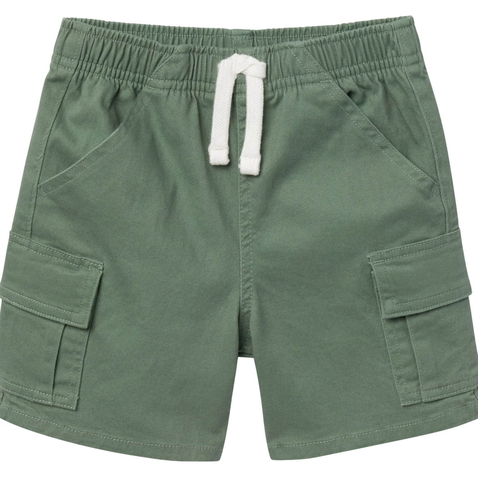 Infant & Toddler Boys Green Twill Cargo Shorts