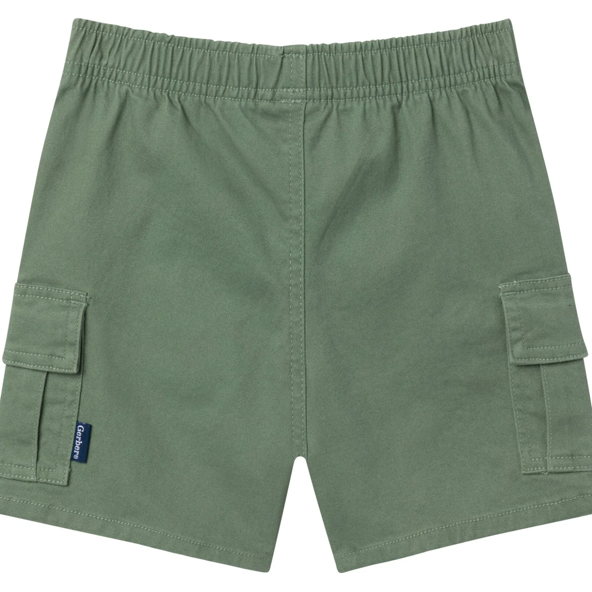 Infant & Toddler Boys Green Twill Cargo Shorts