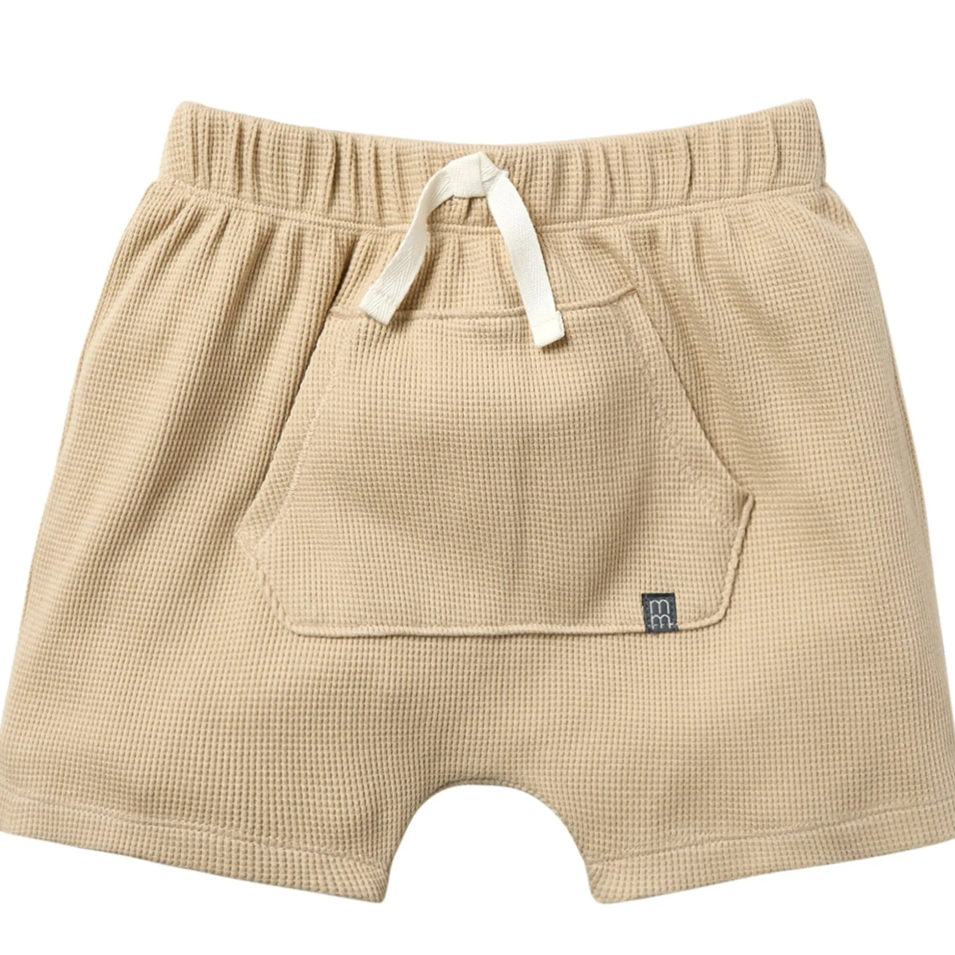 Infant & Toddler Boys Light Brown Harem Kangaroo Pocket Shorts