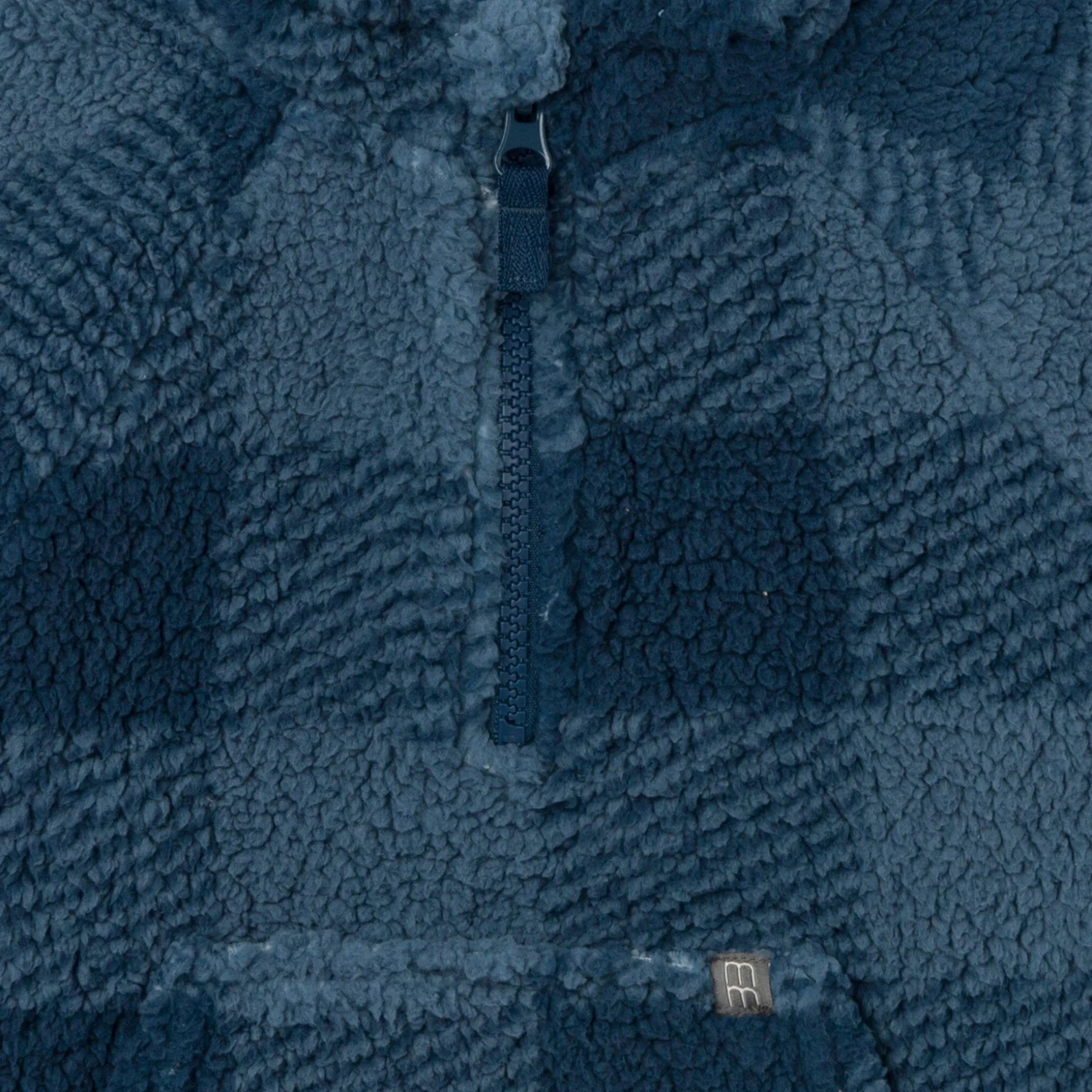 Infant & Toddler Boys Navy Plaid Half-Zip Pullover