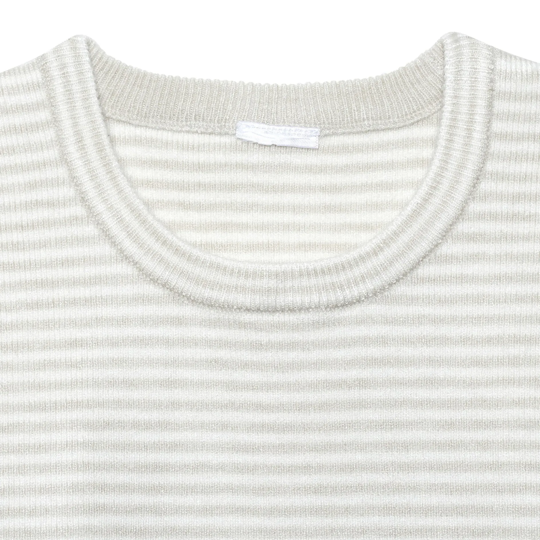 Infant & Toddler Boys Oatmeal Heather Striped Sweater with Pocket