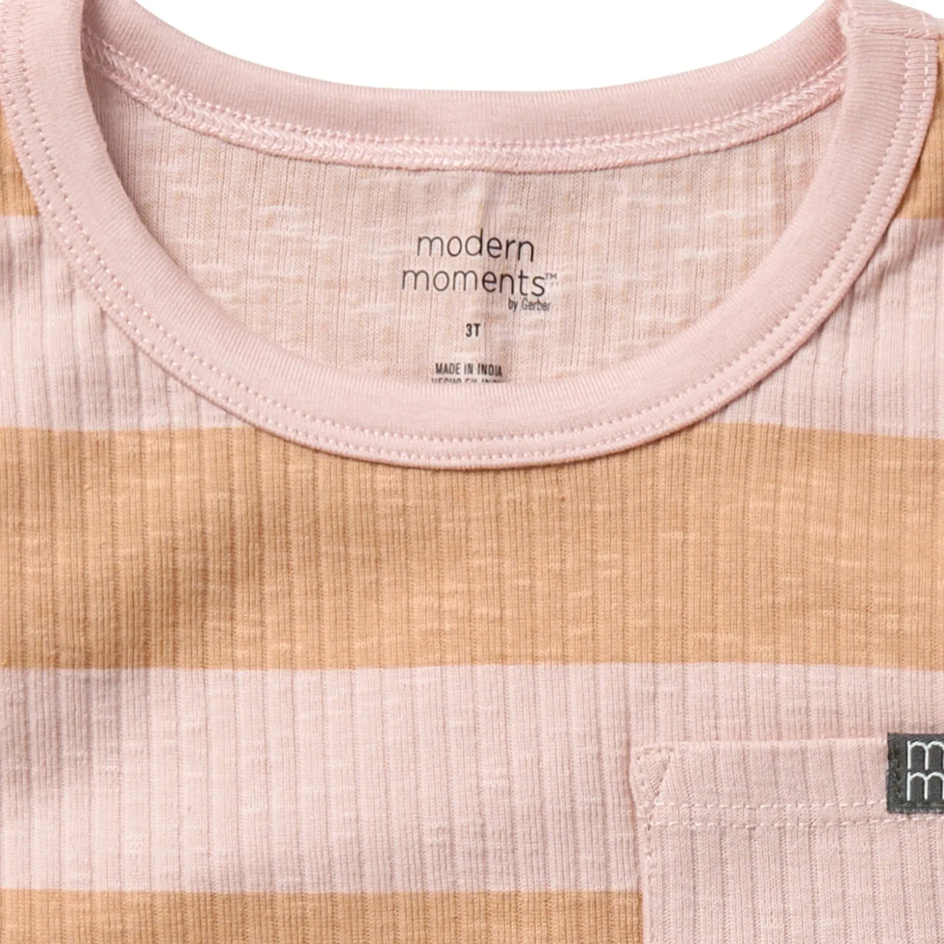 Infant & Toddler Boys Tan Stripe Tank Top