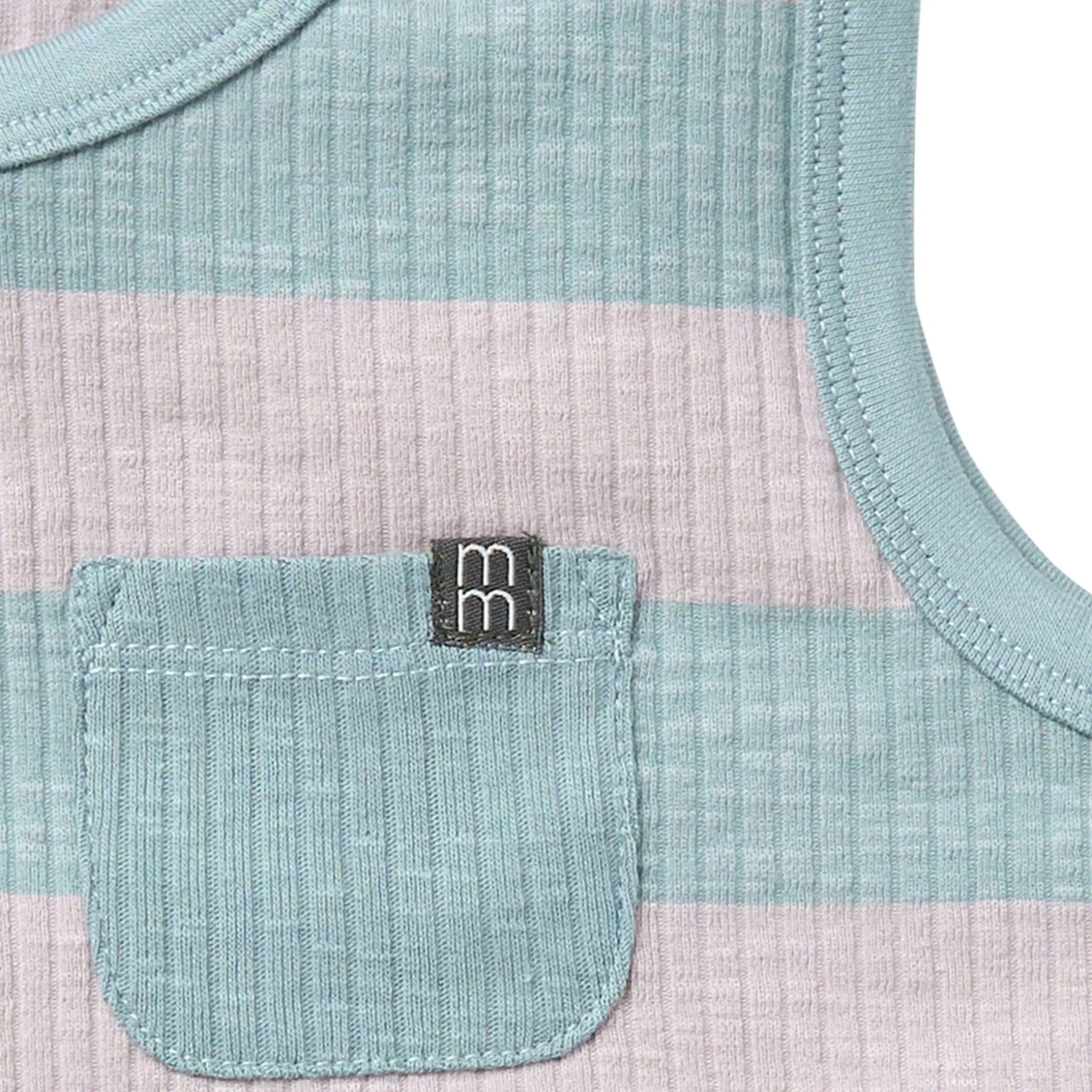 Infant & Toddler Boys Teal Stripe Tank Top