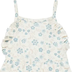 Infant & Toddler Girls Bird Floral Ruffle Wide Leg Romper