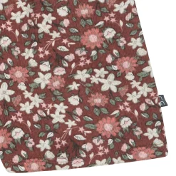 Infant & Toddler Girls Brown Star Floral Ruffle Romper