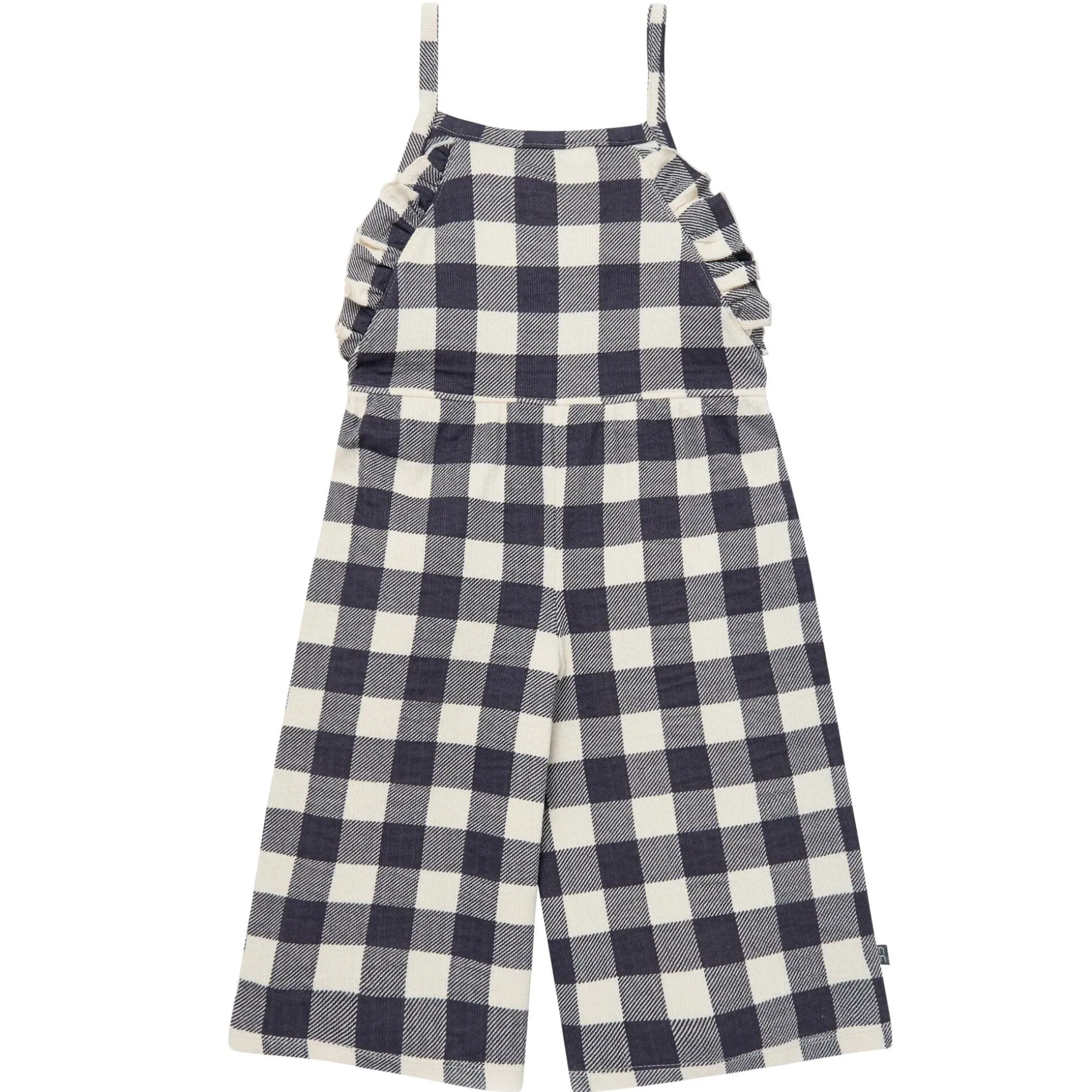 Infant & Toddler Girls Gingham Ruffle Wide Leg Romper