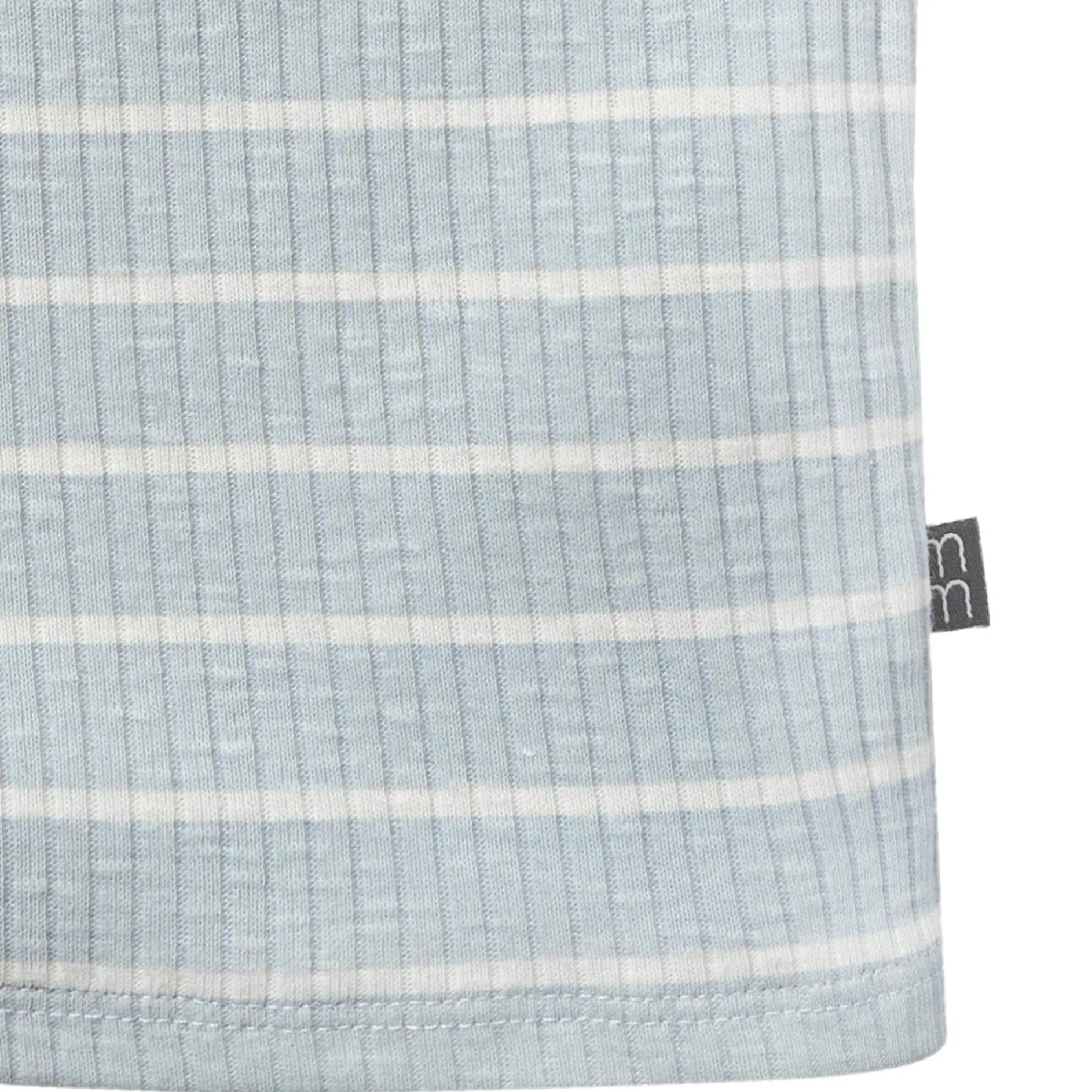 Infant & Toddler Girls Light Blue Stripe Ruffle Sleeveless Top
