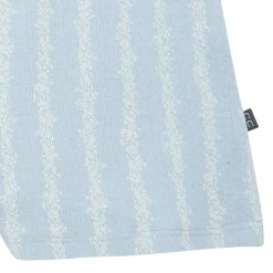 Infant & Toddler Girls Light Blue Mini Flower Stripe Ruffle Romper