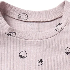 Infant & Toddler Girls Light Lilac Strawberry Ruffle Sleeveless Top