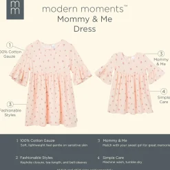 Infant & Toddler Girls Light Pink Daisies Gauze Dress
