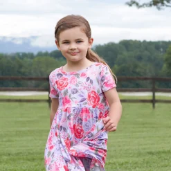 Infant & Toddler Girls Lilac Garden Buttery Soft Viscose Made from Eucalyptus Twirl Dress