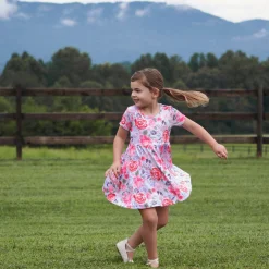 Infant & Toddler Girls Lilac Garden Buttery Soft Viscose Made from Eucalyptus Twirl Dress