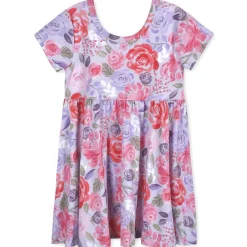Infant & Toddler Girls Lilac Garden Buttery Soft Viscose Made from Eucalyptus Twirl Dress