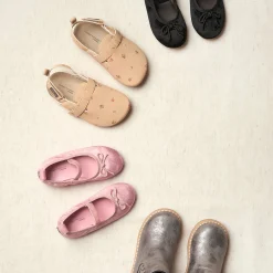 Infant & Toddler Girls Pink Velvet Ballet Flats