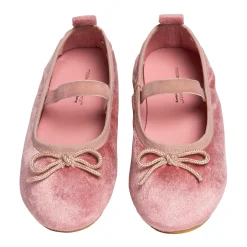Infant & Toddler Girls Pink Velvet Ballet Flats
