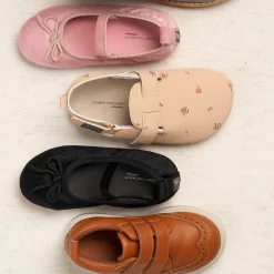 Infant & Toddler Girls Pink Velvet Ballet Flats