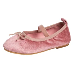 Infant & Toddler Girls Pink Velvet Ballet Flats
