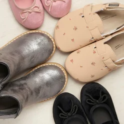 Infant & Toddler Girls Pink Velvet Ballet Flats