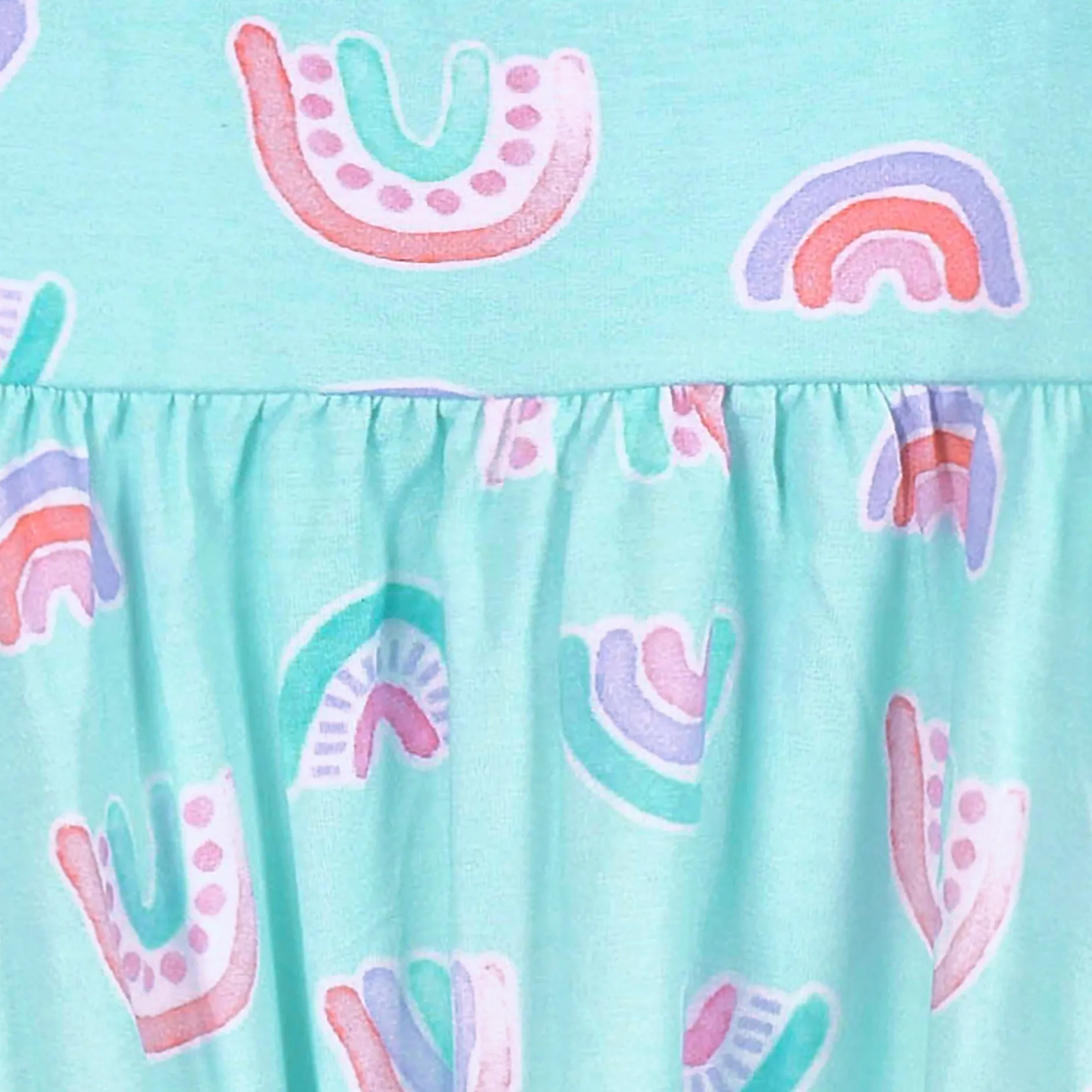Infant & Toddler Girls Rainbow Sky Buttery Soft Viscose Made from Eucalyptus Twirl Dress