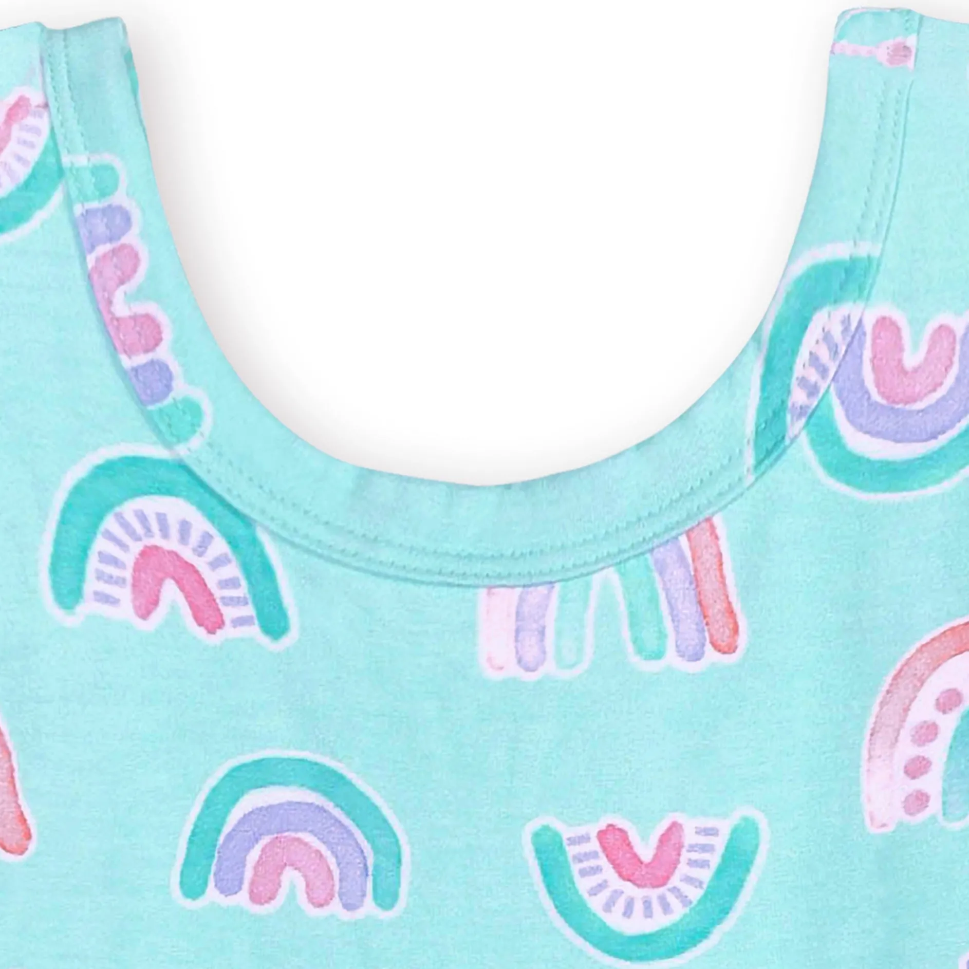 Infant & Toddler Girls Rainbow Sky Buttery Soft Viscose Made from Eucalyptus Twirl Dress