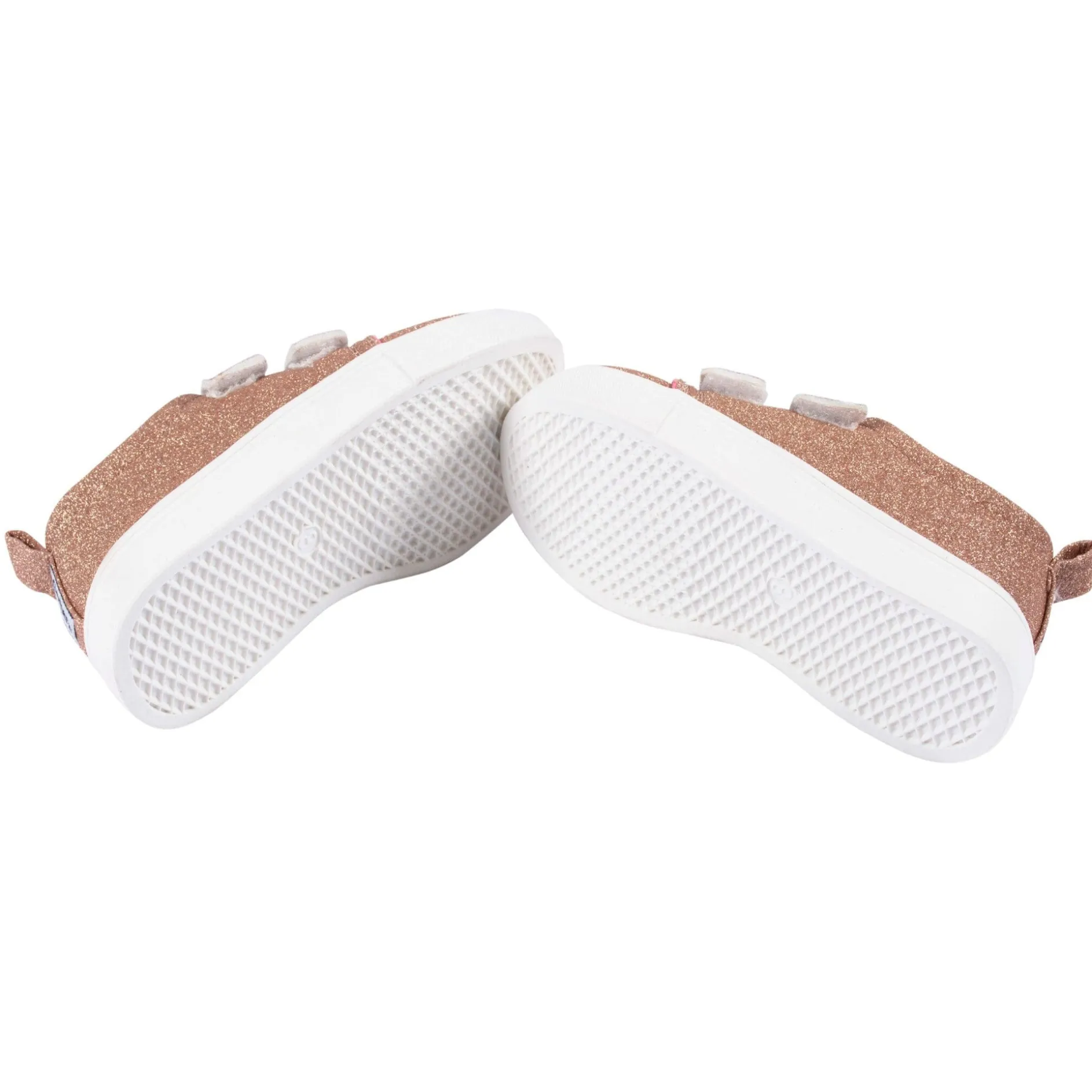 Infant & Toddler Girls Rose Gold Glitter Strap Sneaker
