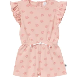 Infant & Toddler Girls Rose Seashells Flutter Sleeve Romper